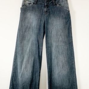 Mavi Adina Wide Leg Trouser Jeans Med Wash 27
